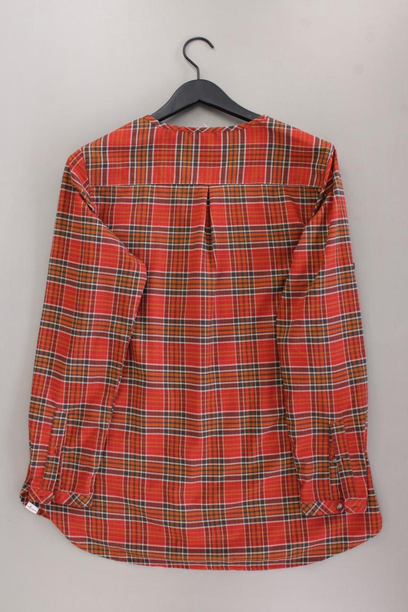 Frilufts Karobluse Gr. XL kariert Langarm orange aus Polyester