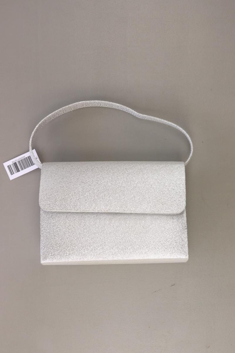 Henkeltasche mit Glitzer silber