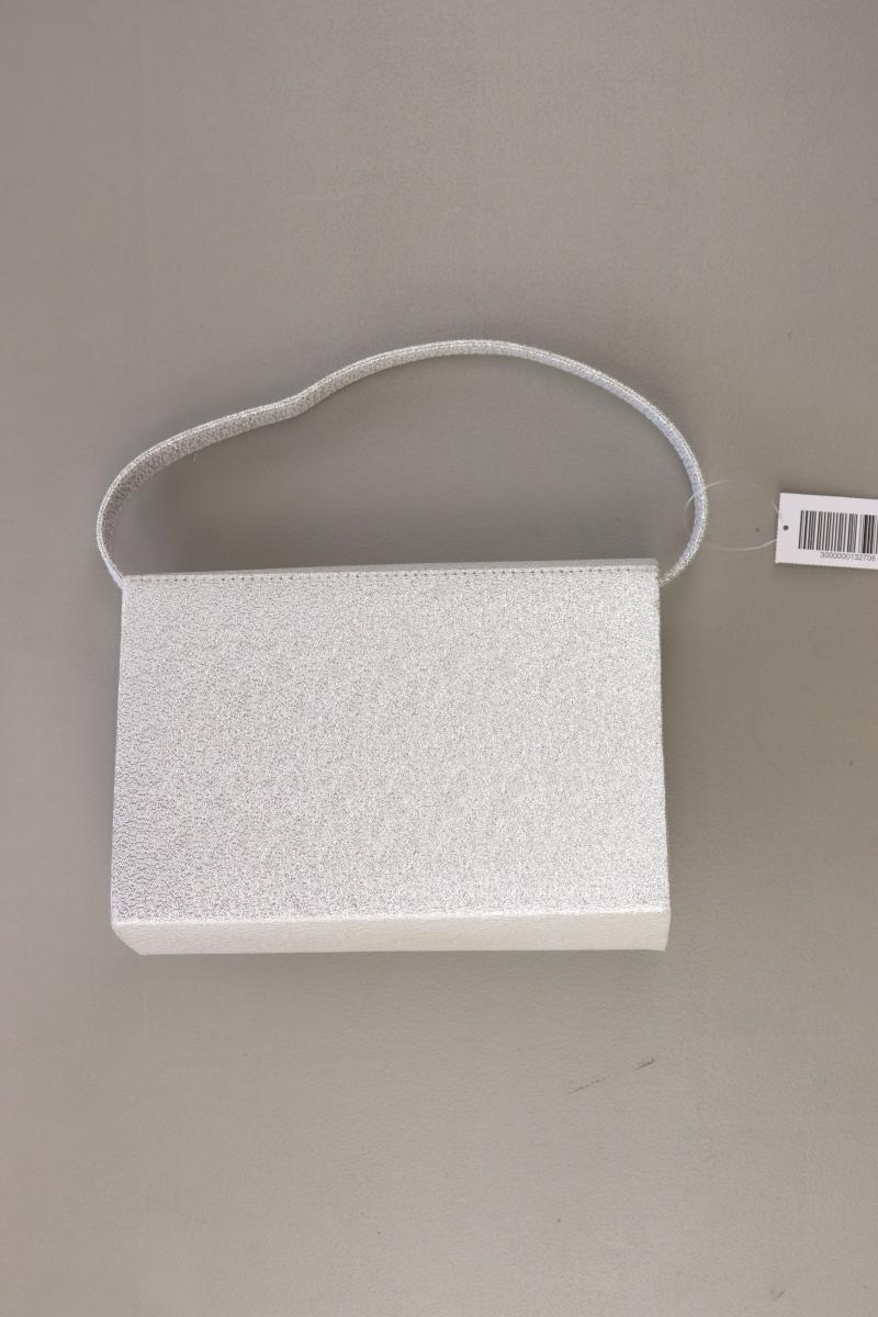 Henkeltasche mit Glitzer silber