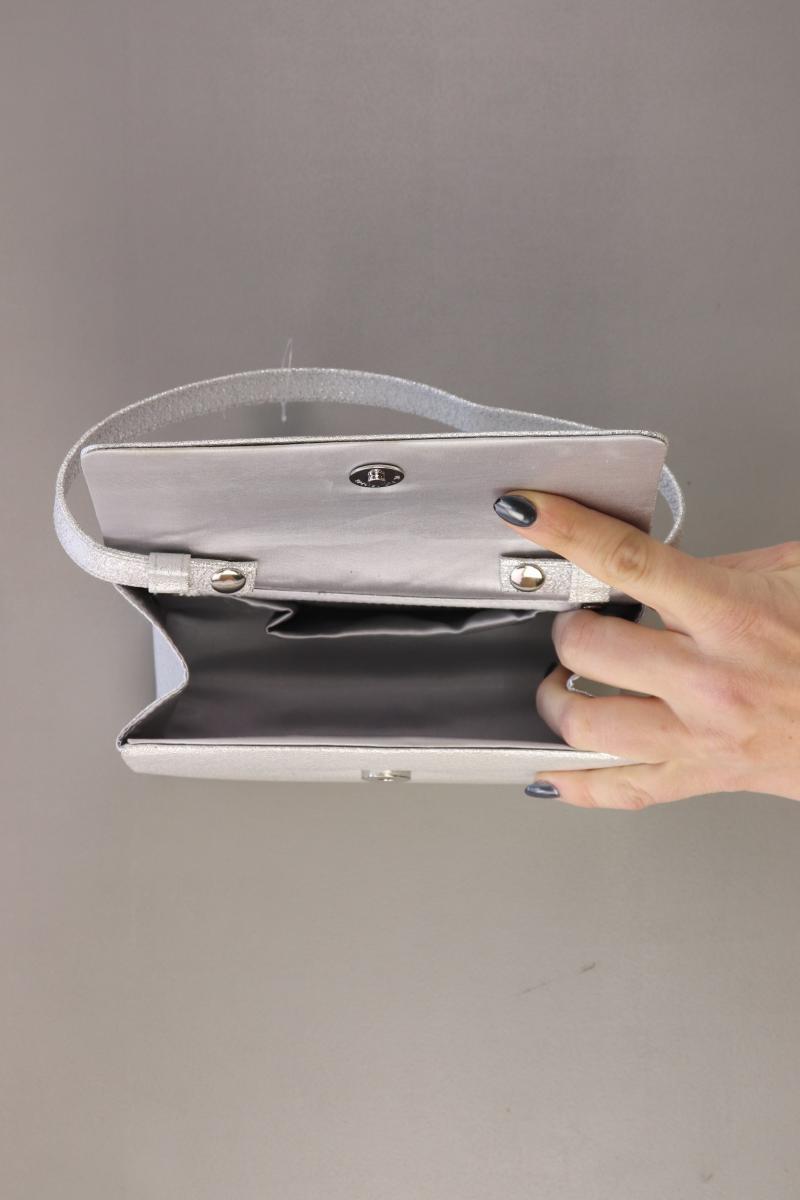 Henkeltasche mit Glitzer silber