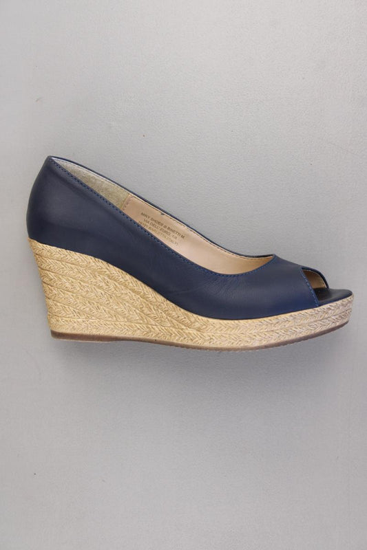 Origini Studio Keilsandaletten Gr. 37 blau aus Leder