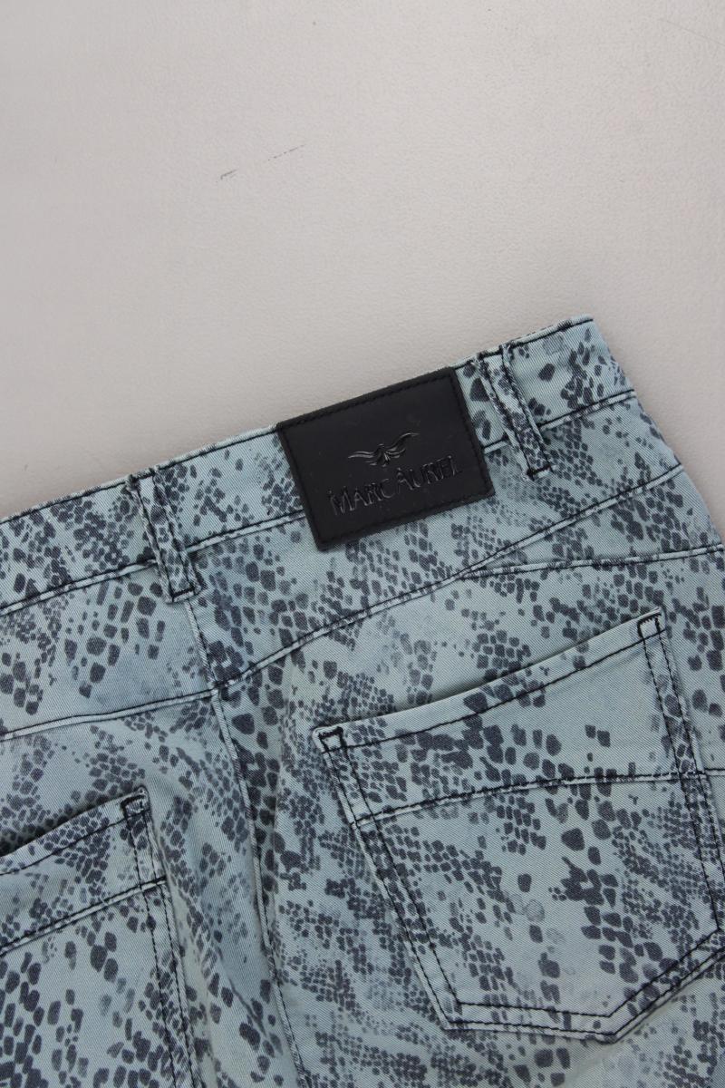 Marc Aurel Hose Gr. 38 mit Tierdruck blau aus Baumwolle