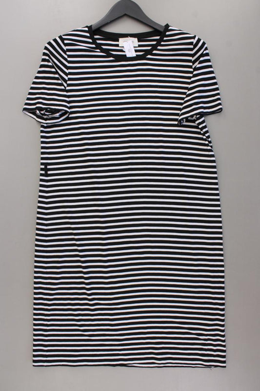Cartoon Jerseykleid Gr. 40 gestreift Kurzarm schwarz aus Viskose