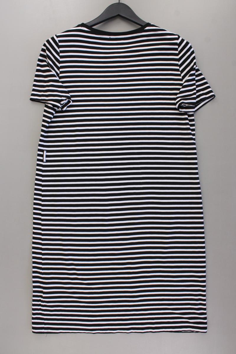 Cartoon Jerseykleid Gr. 40 gestreift Kurzarm schwarz aus Viskose