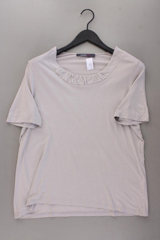 estelle jolie T-Shirt Gr. 44 Kurzarm grau aus Viskose