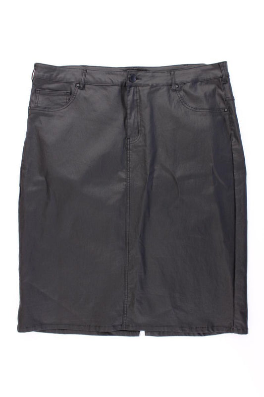 Zizzi Kunstlederrock Gr. 50 schwarz