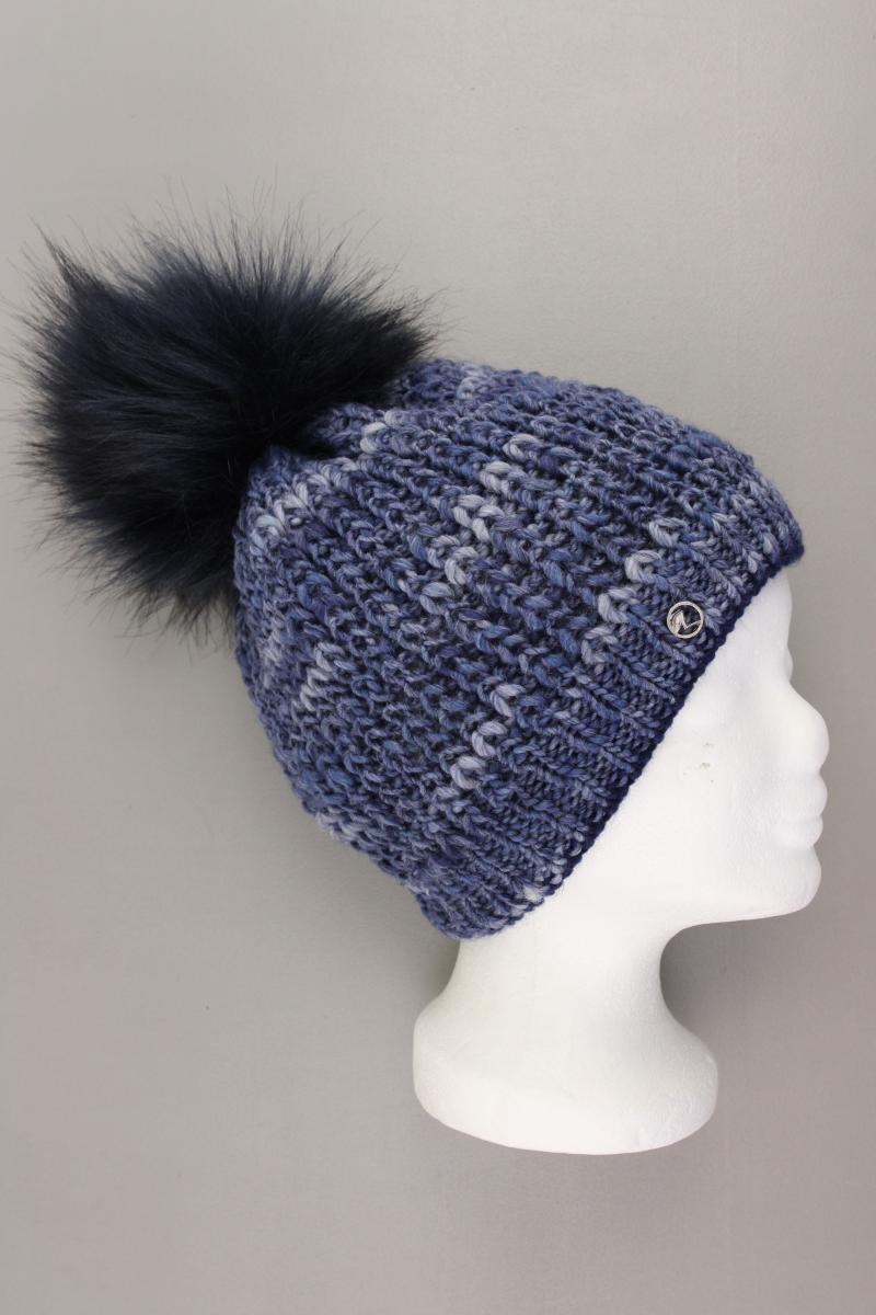 Achti Mütze mit Wolle neuwertig blau aus Polyacryl