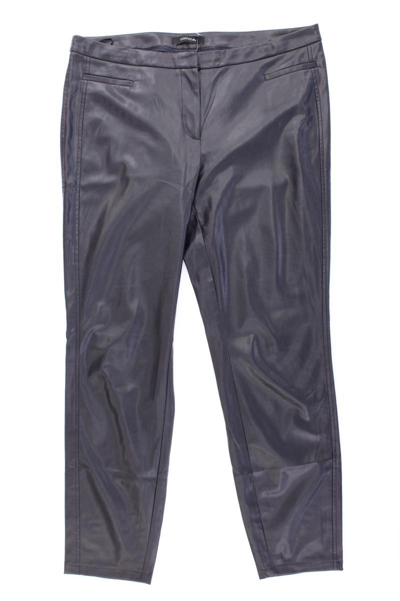 comma, Kunstlederhose Gr. 42 schwarz aus Polyester