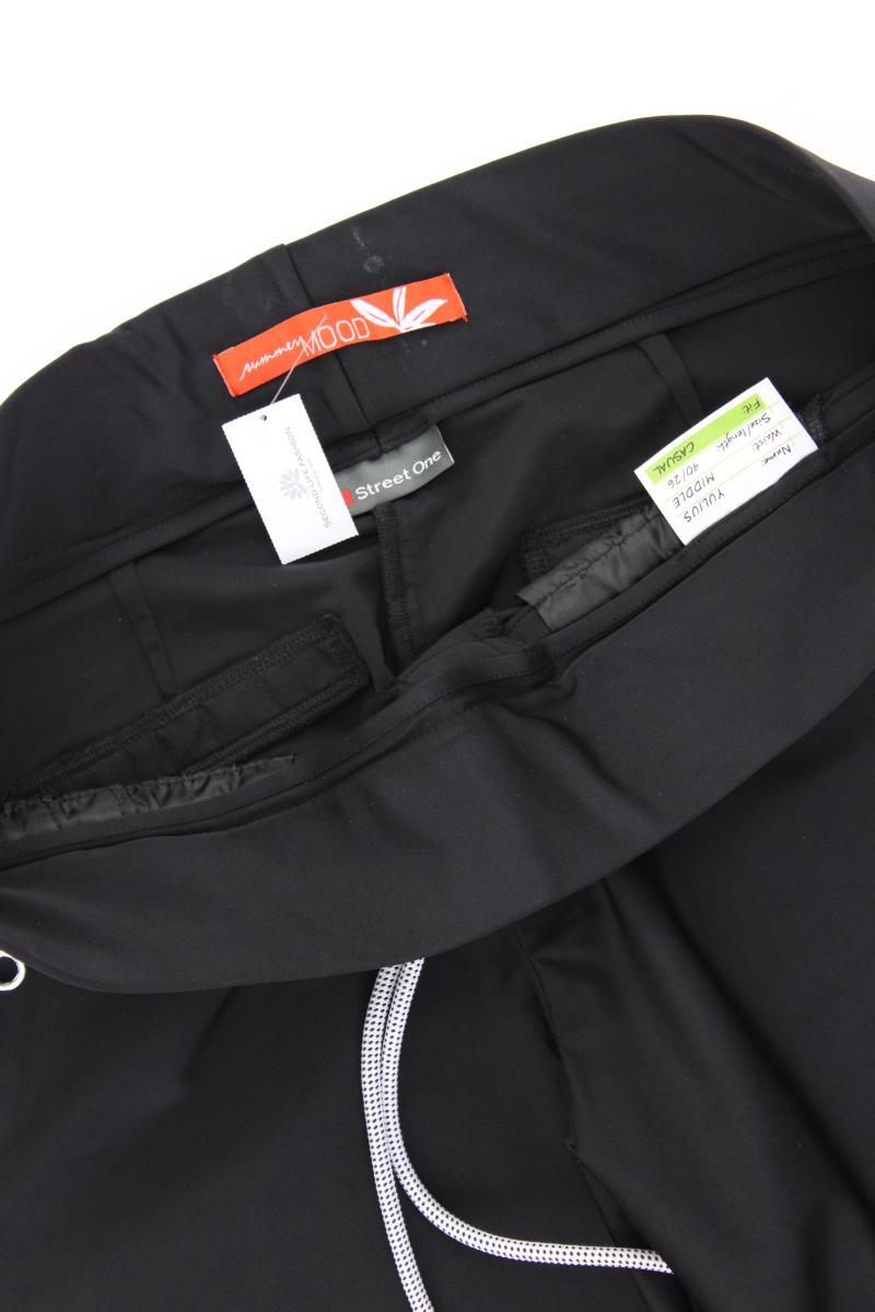 Street One Stretchhose Gr. 40 neuwertig schwarz aus Polyamid