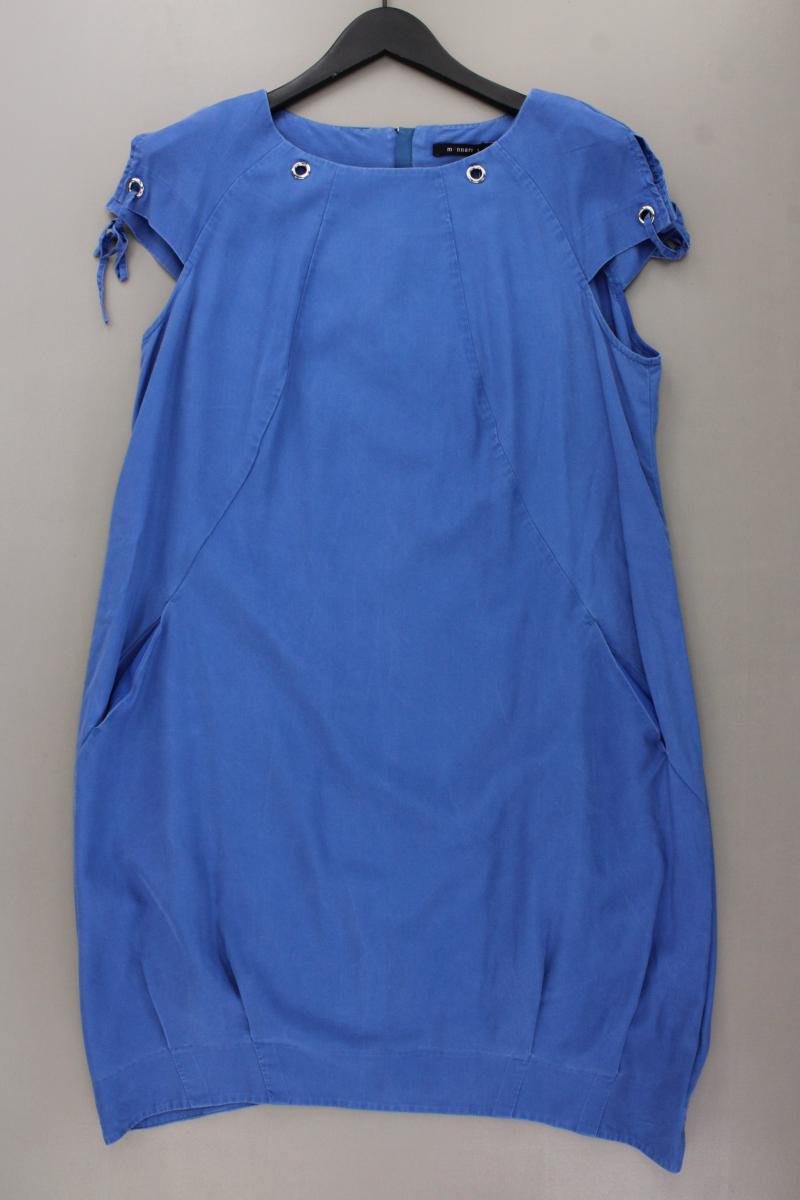 Kurzarmkleid Gr. 44 blau aus TENCEL