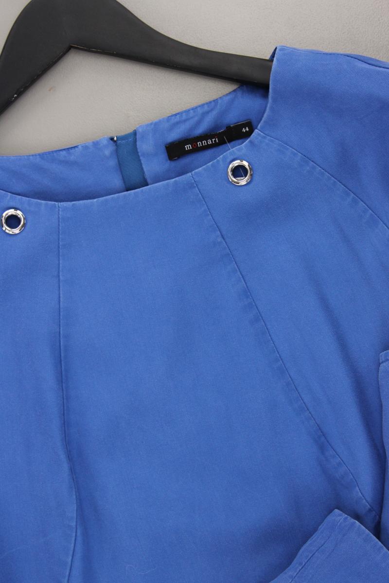 Kurzarmkleid Gr. 44 blau aus TENCEL