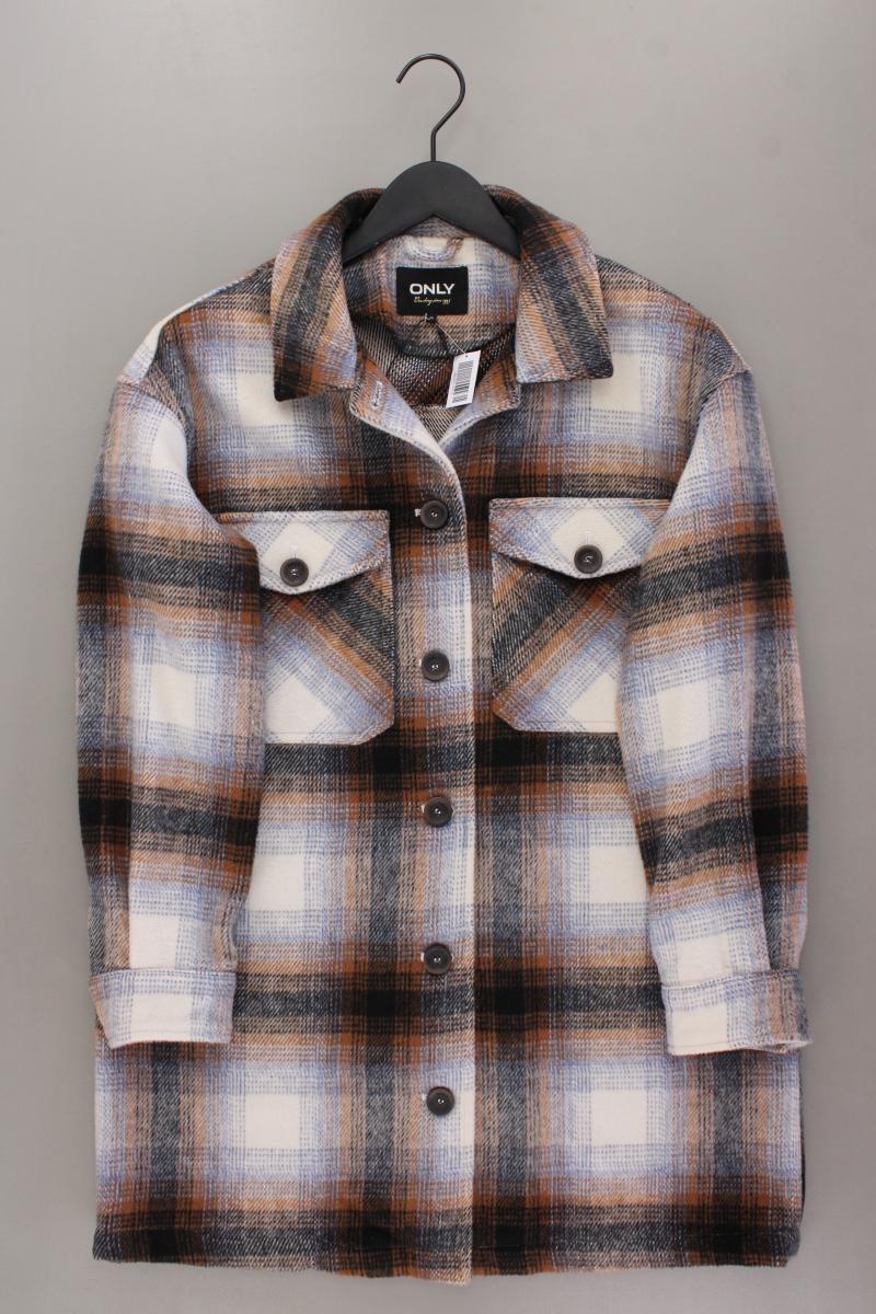 Only Hemdjacke Gr. M kariert mehrfarbig aus Polyester