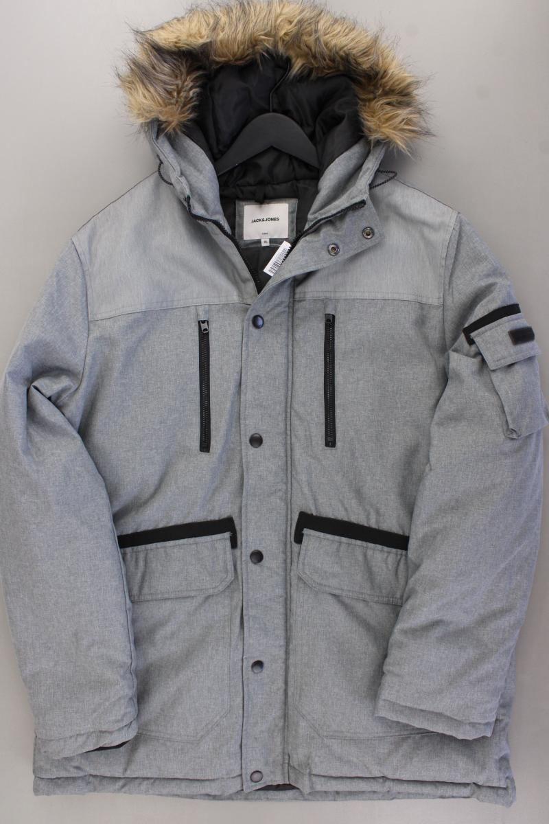 Jack & Jones Winterjacke für Herren Gr. XL grau aus Polyester