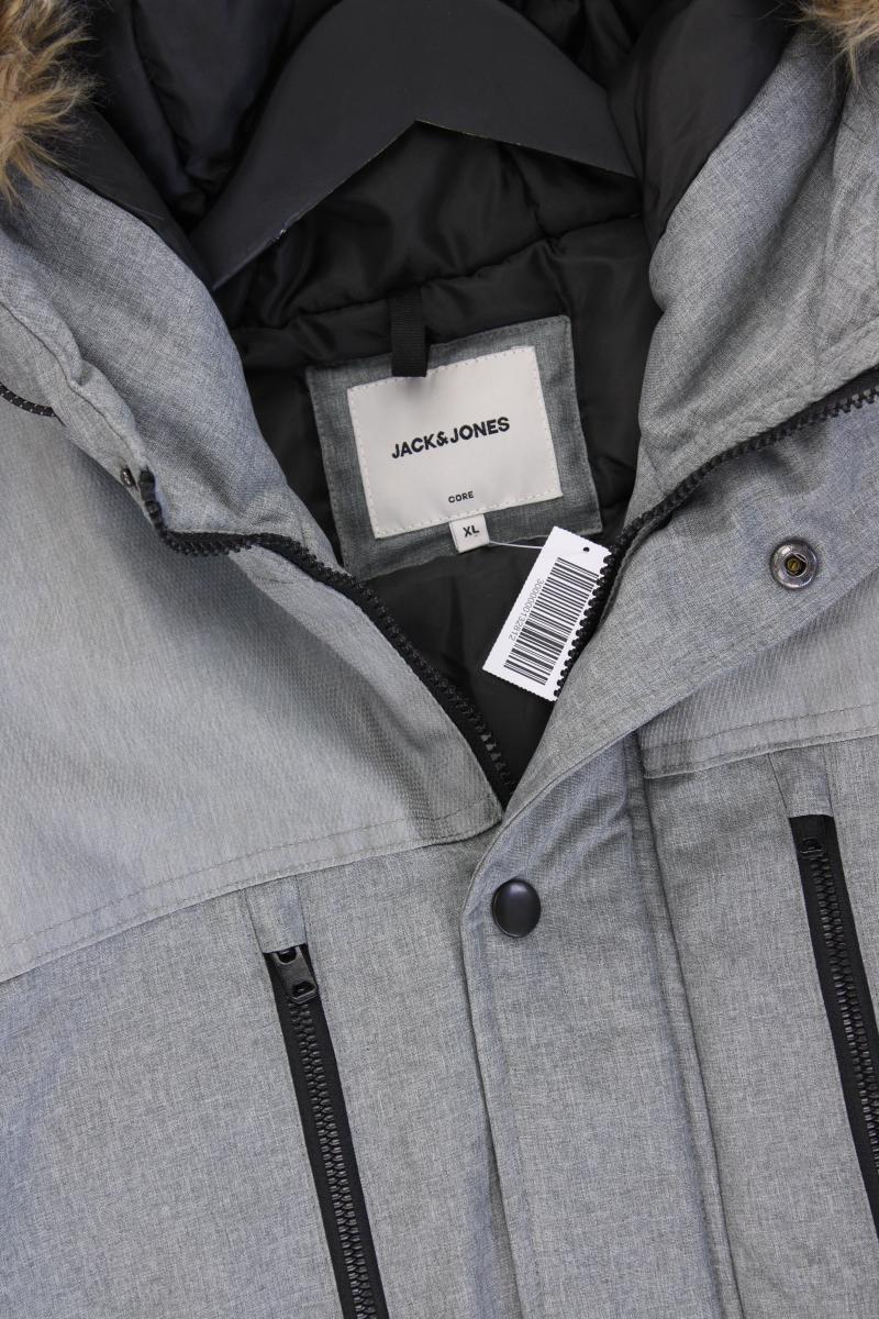 Jack & Jones Winterjacke für Herren Gr. XL grau aus Polyester