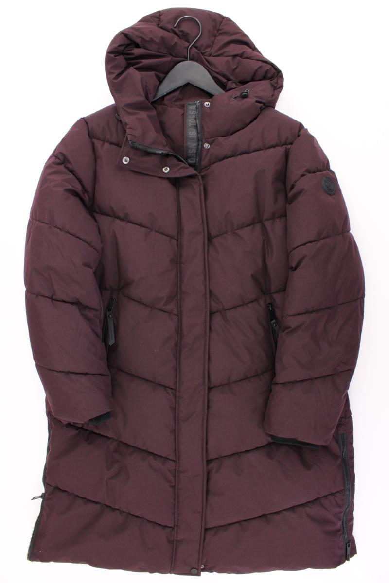 Lisa Tossa Wintermantel Gr. 42 neuwertig lila aus Polyester