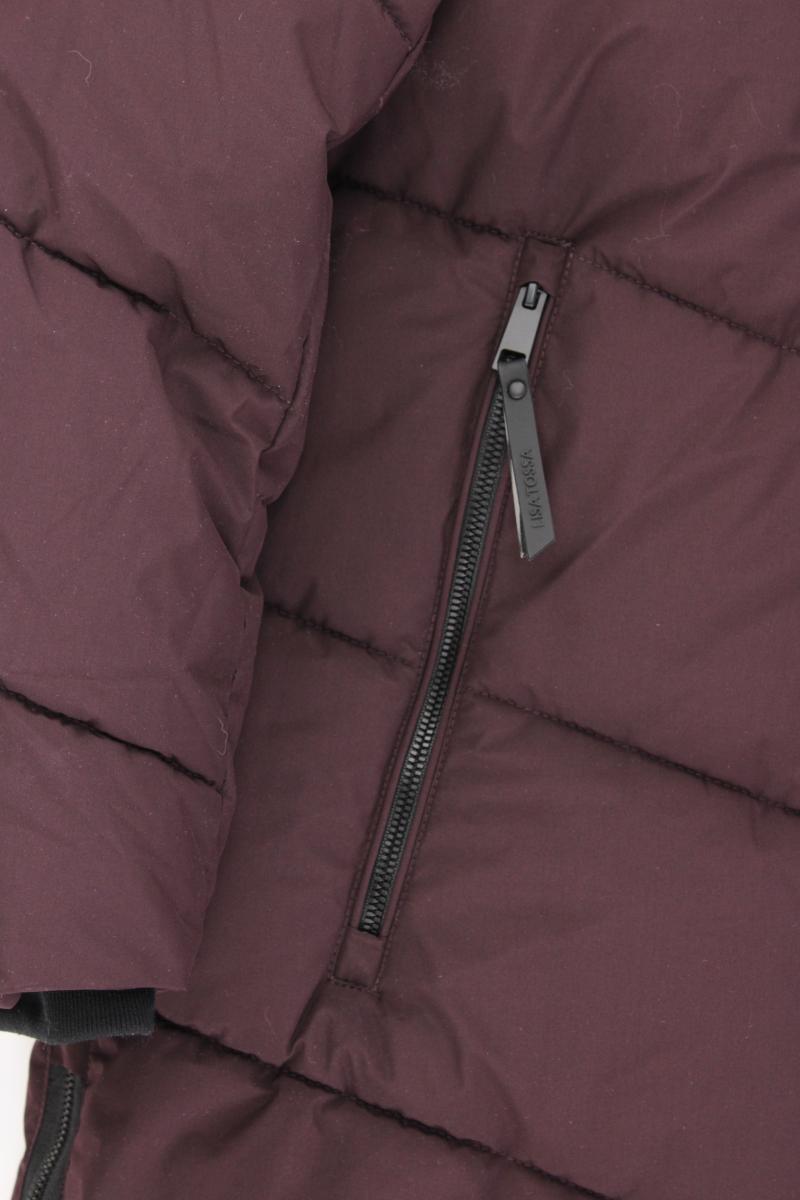 Lisa Tossa Wintermantel Gr. 42 neuwertig lila aus Polyester