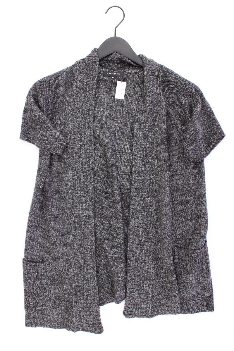 MARK ADAM Strickjacke Gr. 36 Kurzarm grau aus Polyacryl