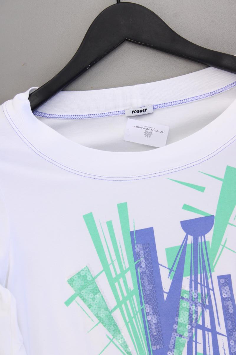 Rosner Printshirt Gr. 36 Kurzarm weiß