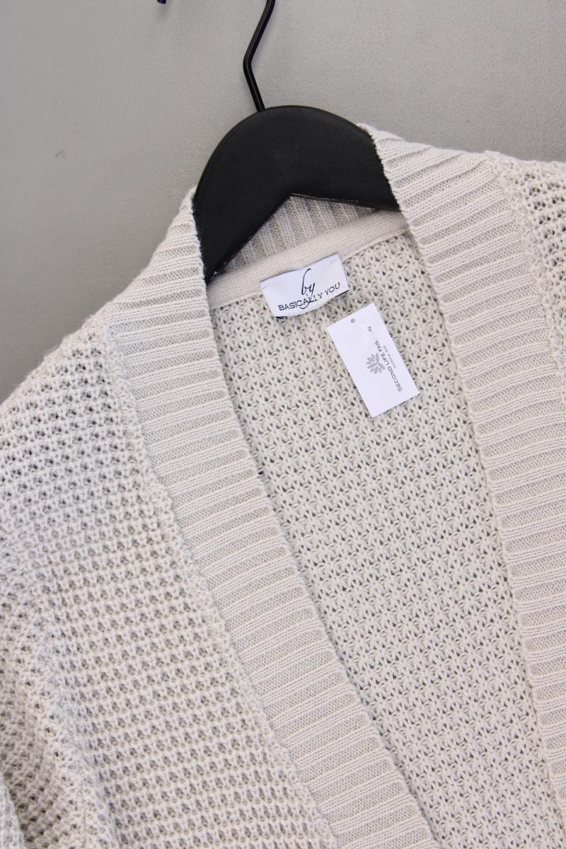 By Basically You Strickjacke Gr. 38 Langarm creme