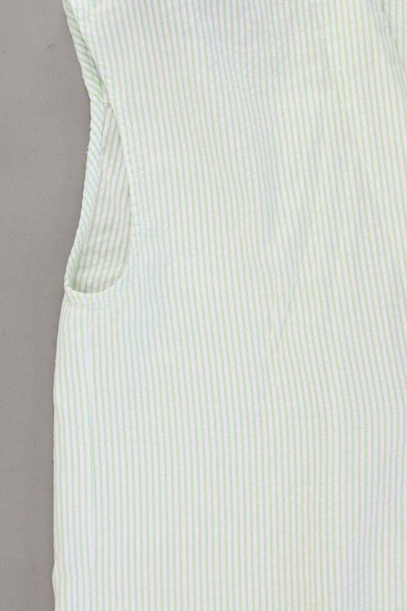 Esprit Ärmellose Bluse Gr. M gestreift neuwertig grün aus Baumwolle