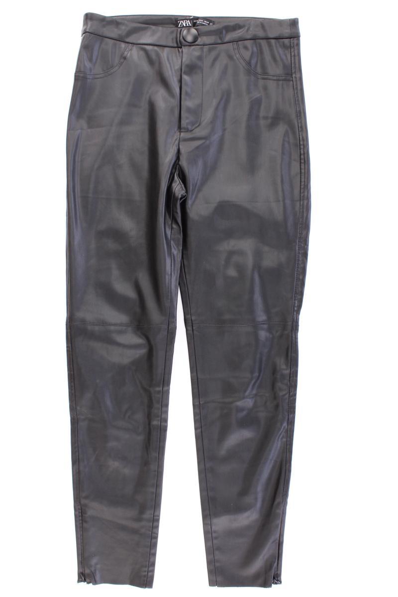 Zara Kunstlederhose Gr. M schwarz aus Polyester