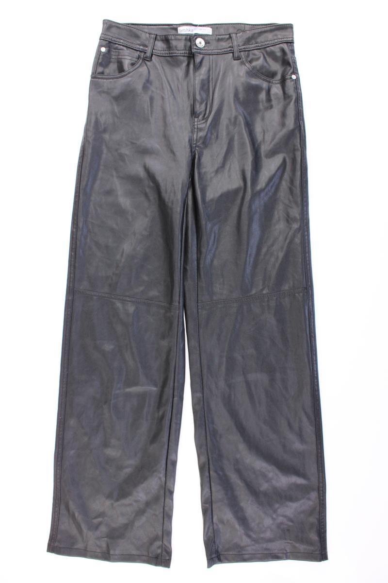 Bershka Kunstlederhose Gr. M schwarz aus Polyurethan