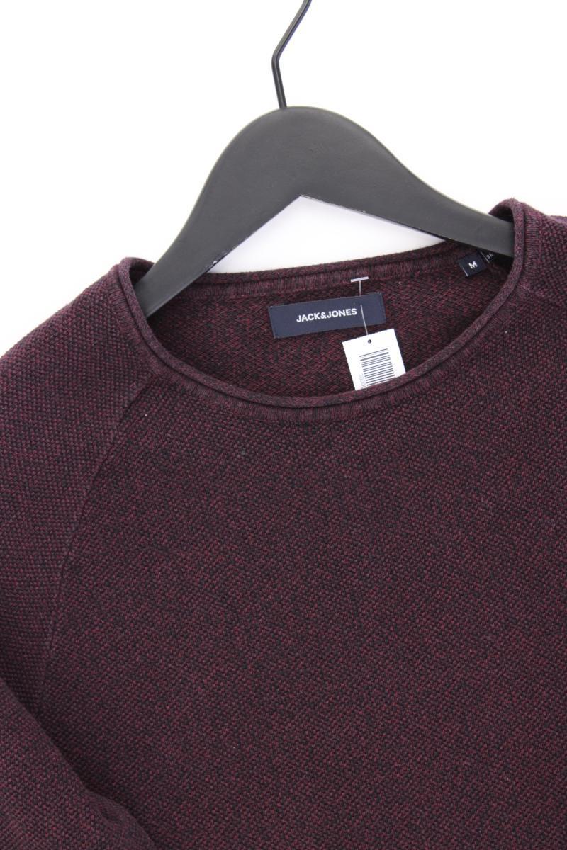 Jack & Jones Feinstrickpullover für Herren Gr. M lila aus Baumwolle