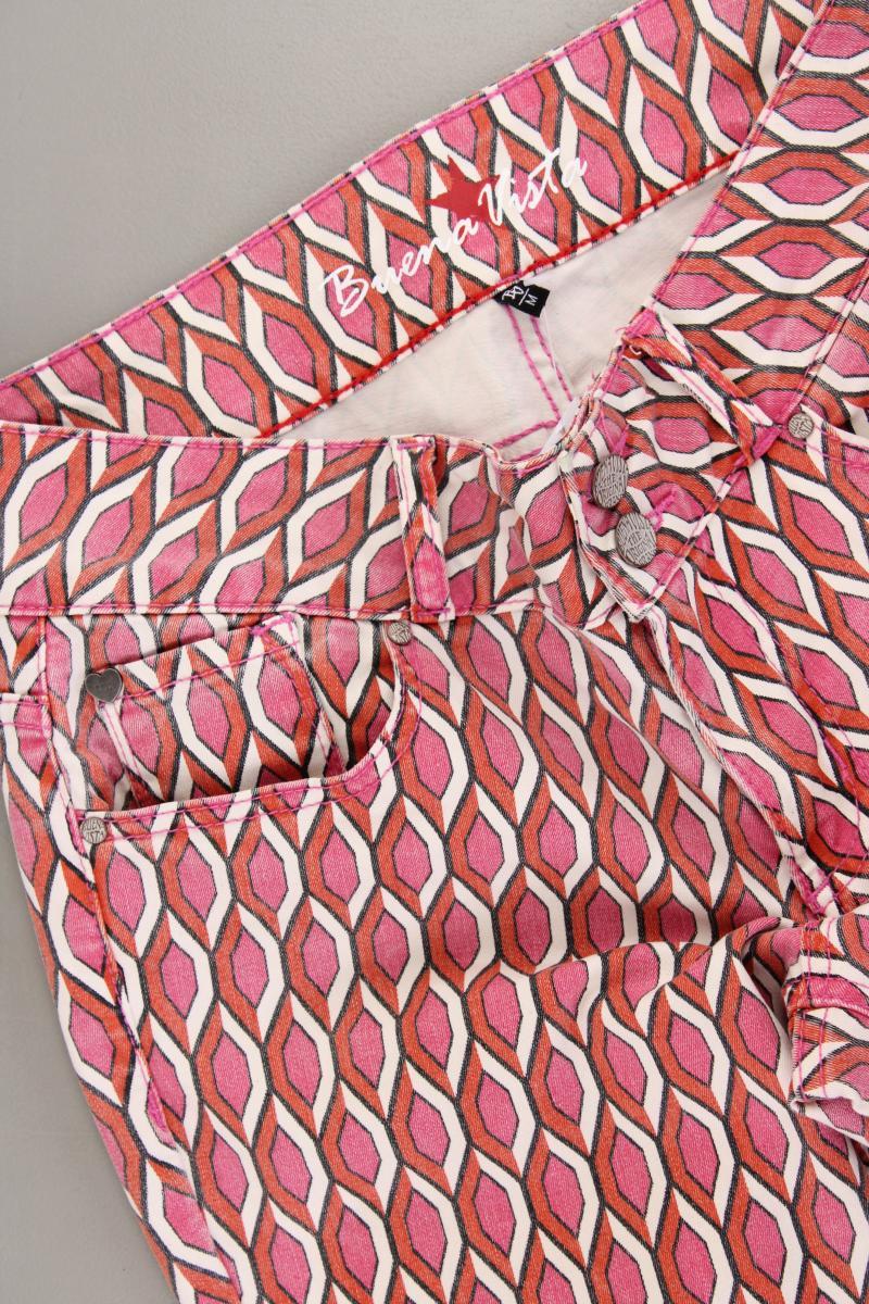 Buena Vista 7/8 Hose Gr. M geometrisches Muster neuwertig rot aus Baumwolle