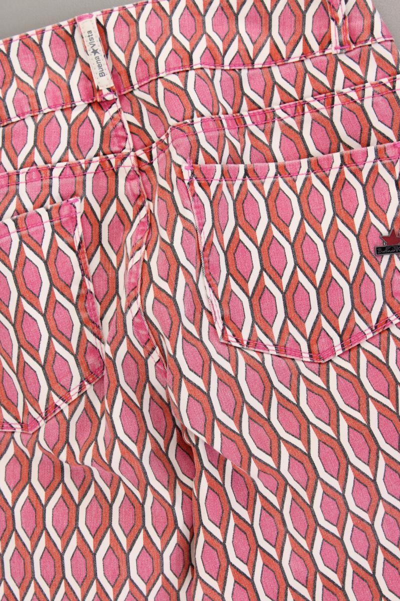 Buena Vista 7/8 Hose Gr. M geometrisches Muster neuwertig rot aus Baumwolle