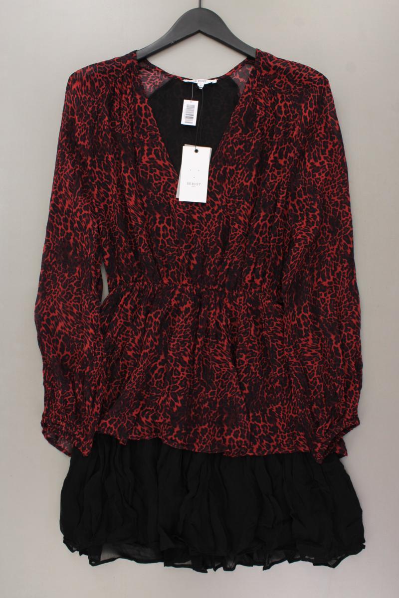 Be Edgy Kleid Gr. S mit Tierdruck neu mit Etikett Langarm rot