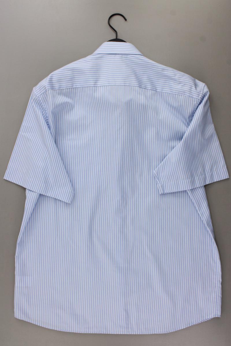 Eterna Kurzarmhemd für Herren Gr. Hemdgröße 43 gestreift neuwertig blau