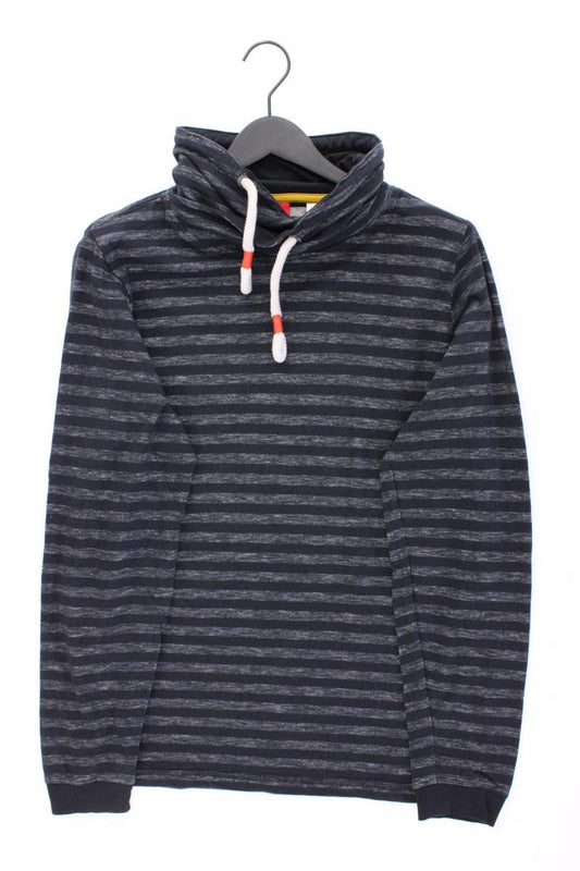 s.Oliver Ringelshirt für Herren Gr. L gestreift Langarm grau aus Baumwolle