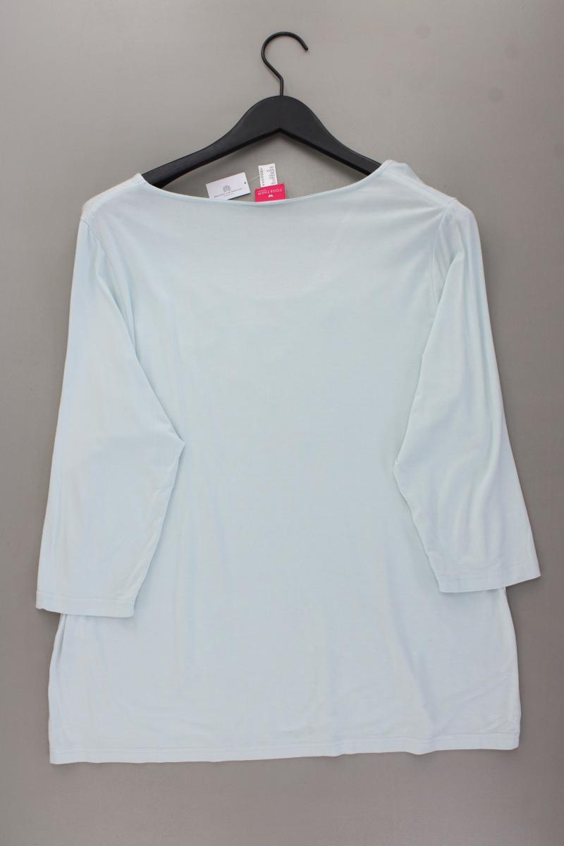 TOGETHER Printshirt Gr. 46 neuwertig 3/4 Ärmel blau aus Viskose