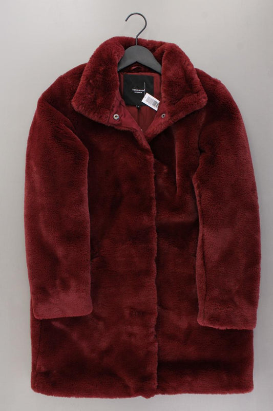 Vero Moda Kunstfellmantel Gr. M neuwertig rot aus Polyester