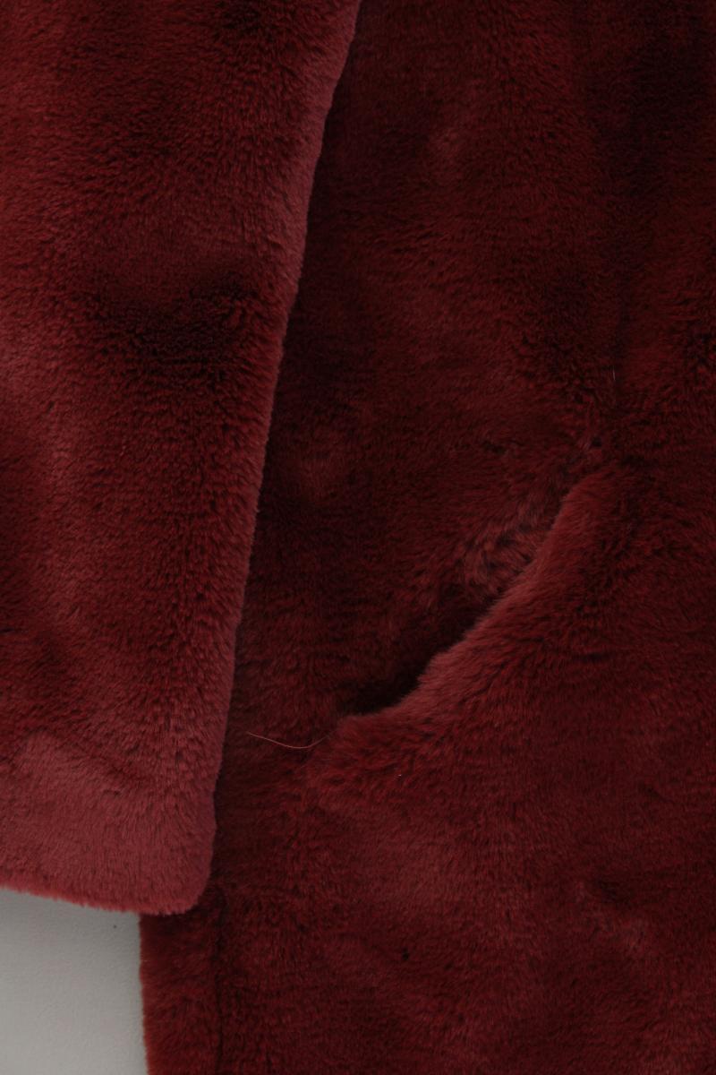 Vero Moda Kunstfellmantel Gr. M neuwertig rot aus Polyester