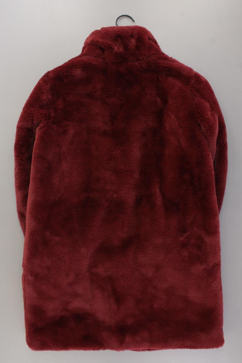 Vero Moda Kunstfellmantel Gr. M neuwertig rot aus Polyester
