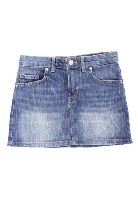 Bershka Jeansrock Gr. 34 blau aus Baumwolle