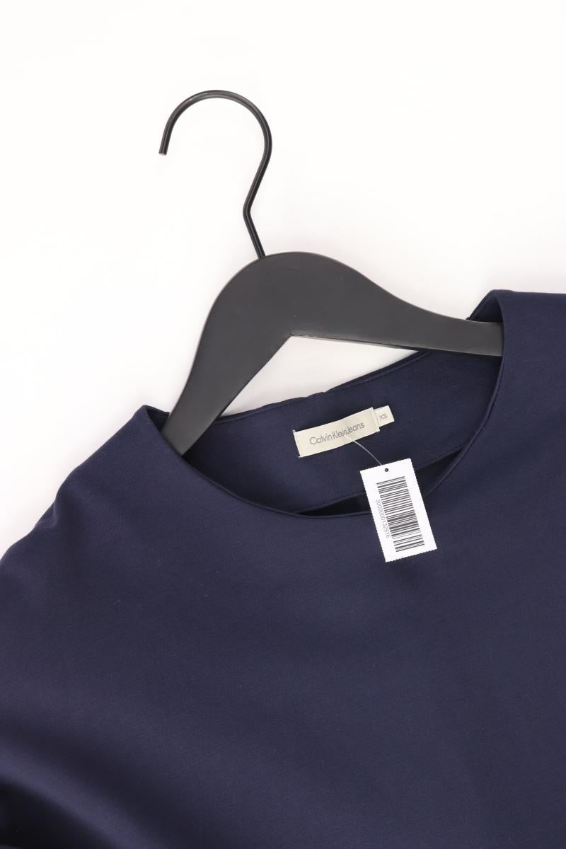 Calvin Klein Langarmkleid Gr. XS blau aus Viskose