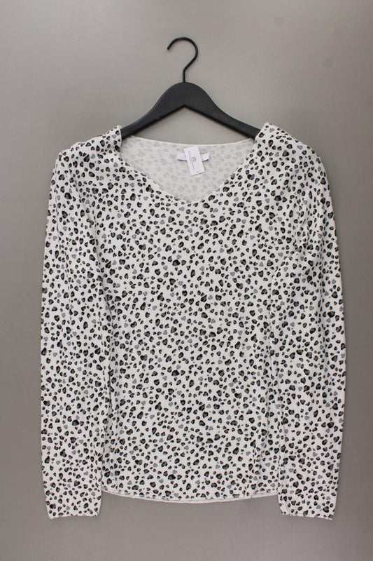 Zabaione Feinstrickpullover Gr. XL mit Tierdruck grau
