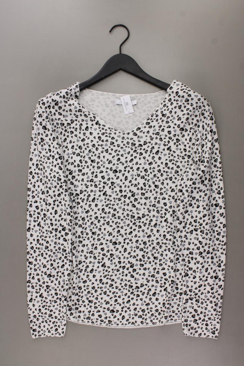 Zabaione Feinstrickpullover Gr. XL mit Tierdruck grau