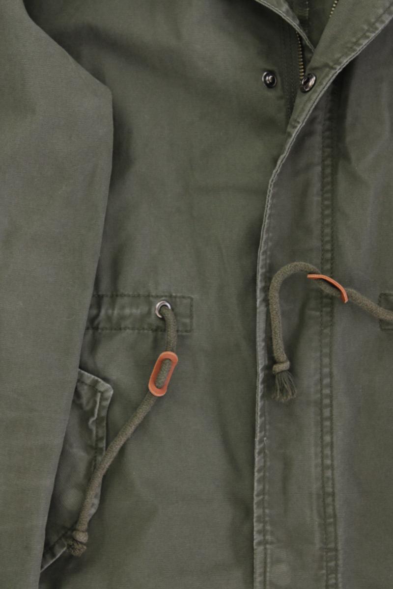 Jack & Jones Kapuzenmantel für Herren Gr. L olivgrün aus Baumwolle