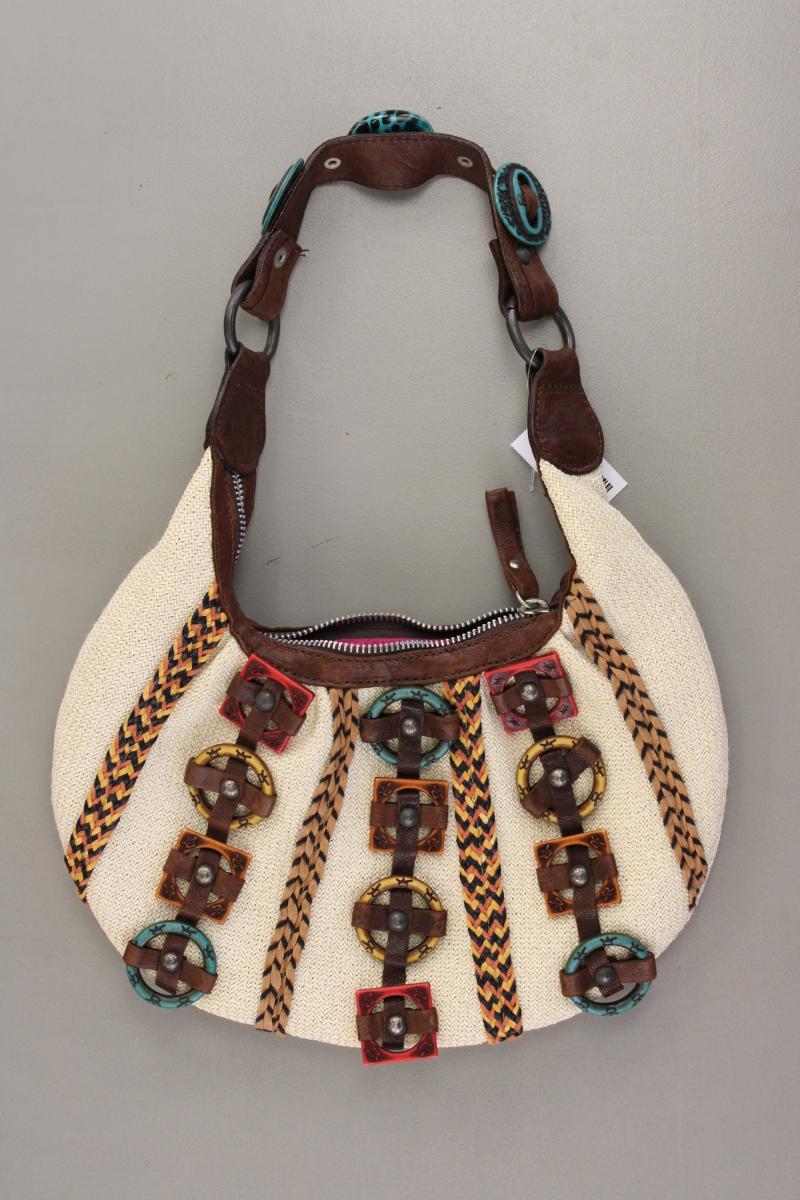 SAVE THE QUEEN! Basttasche Hobo creme