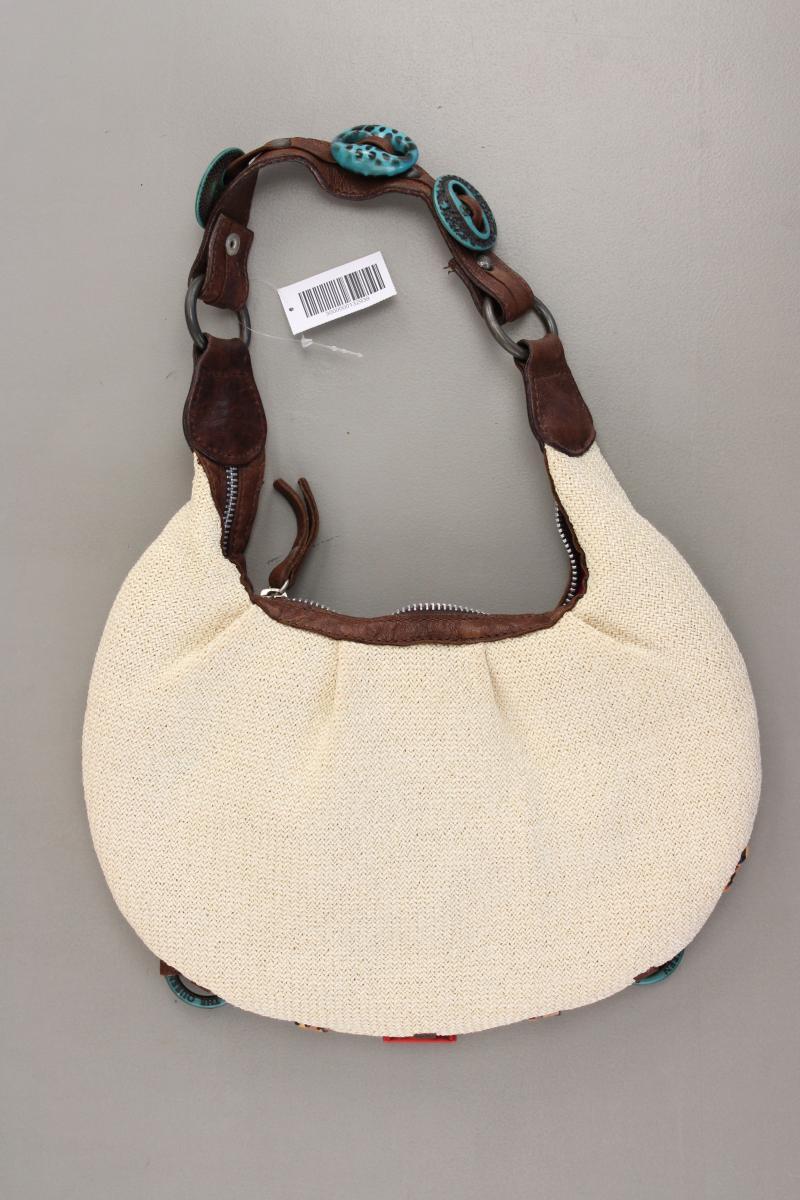 SAVE THE QUEEN! Basttasche Hobo creme