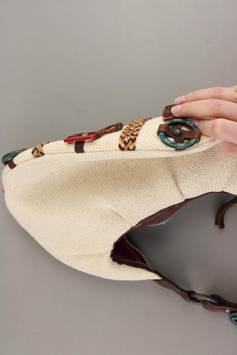SAVE THE QUEEN! Basttasche Hobo creme