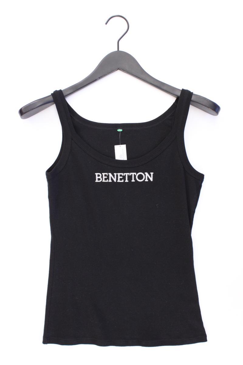 Benetton Trägertop Gr. S mit Glitzer Vintage schwarz