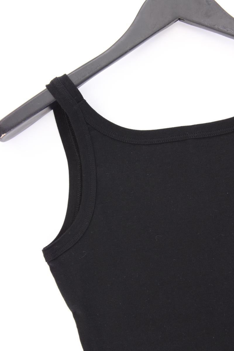 Benetton Trägertop Gr. S mit Glitzer Vintage schwarz