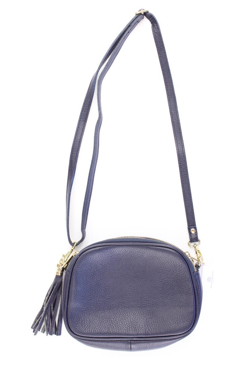Mia Tomazzi Umhängetasche blau aus Leder