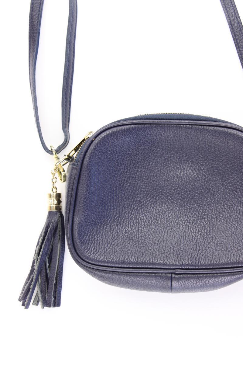 Mia Tomazzi Umhängetasche blau aus Leder