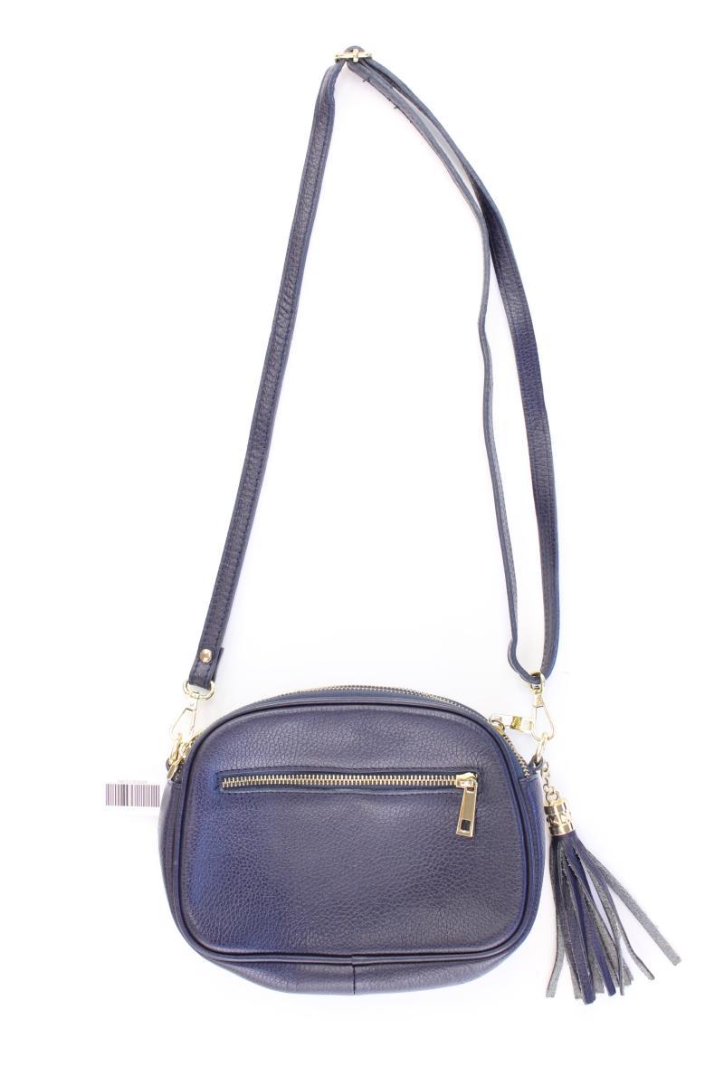 Mia Tomazzi Umhängetasche blau aus Leder