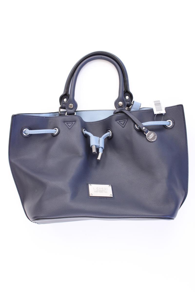 L. Credi Henkeltasche blau aus Leder